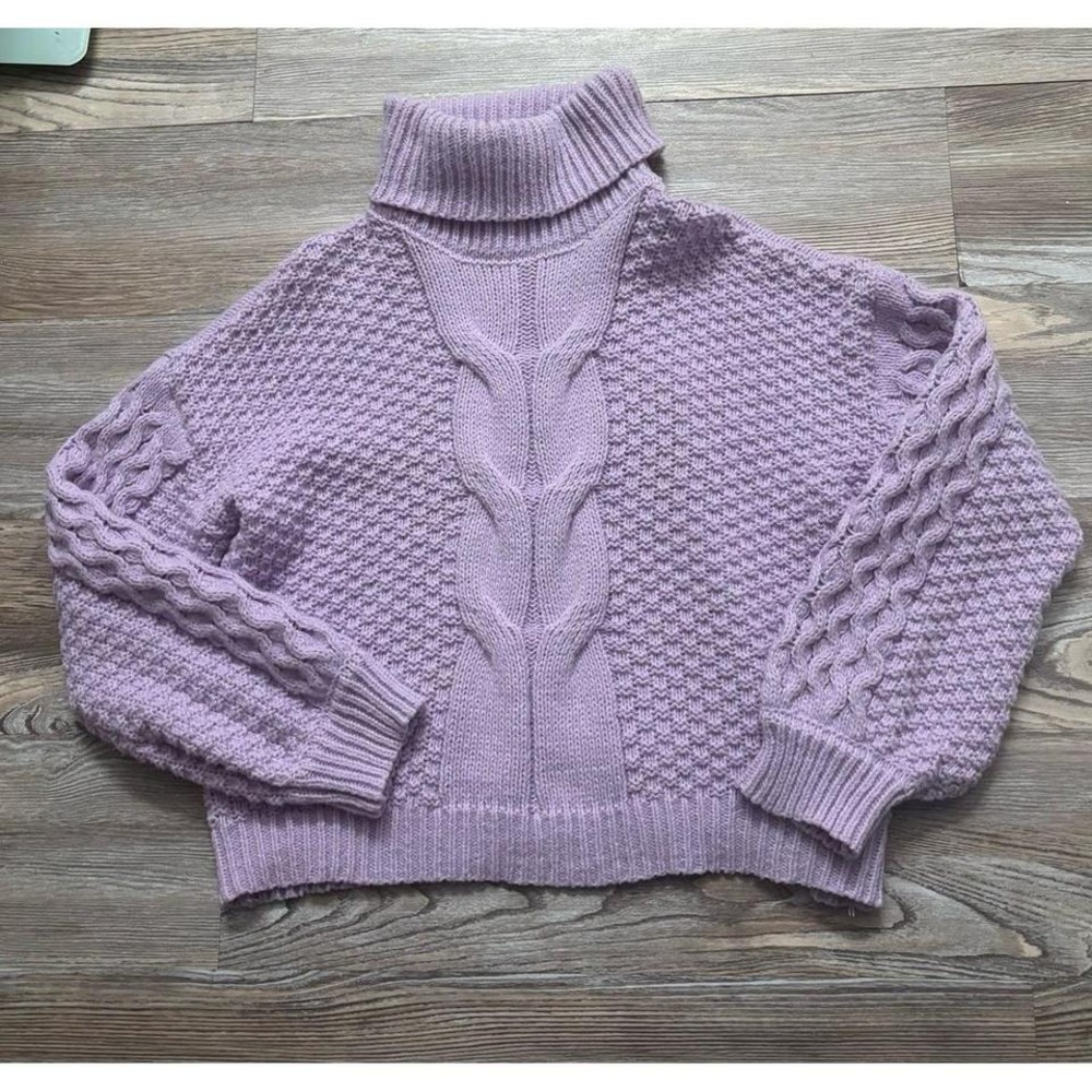 Woven Heart Chunky knit Sweater xl